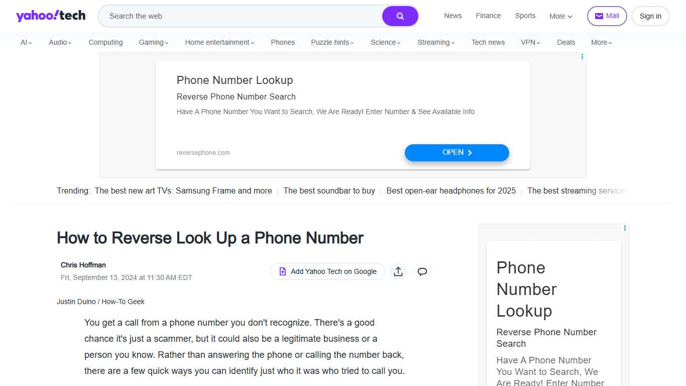 How to Reverse Look Up a Phone Number